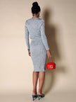 Mini bag in vernice arancione con logo in specchio argento “Fendi”