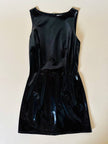 Mini dress in PVC nero “Fendissime”