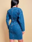 Mini dress in tela jeans 