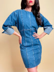 Mini dress in tela jeans 