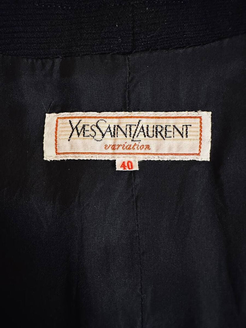 Mini-robe noire avec boutons bijoux « Yves Saint Laurent »