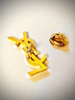 Mini spilla logo Yves Saint Laurent