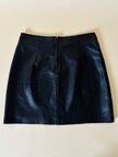 Minigonna in pelle nera “Stefanel”