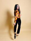 Pantalone in velluto nero Caractère