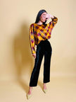 Pantalone in velluto nero Caractère