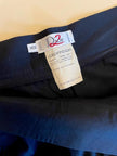 Pantalone a palazzo in cotone nero 
