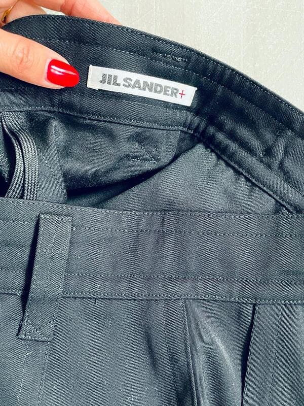 Pantalone a sigaretta nero Jil Sander