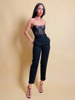 Pantalone a sigaretta nero Jil Sander