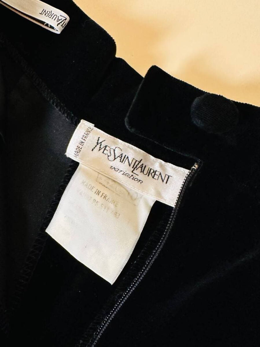Pantalone in velluto nero 