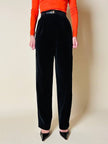 Pantalone in velluto nero 