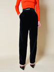 Pantalone in velluto nero 