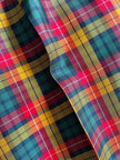 Pantalone in seta check Yves Saint Laurent