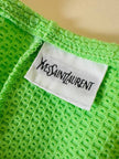 Abito pareo verde fluorescente “Yves Saint Laurent”