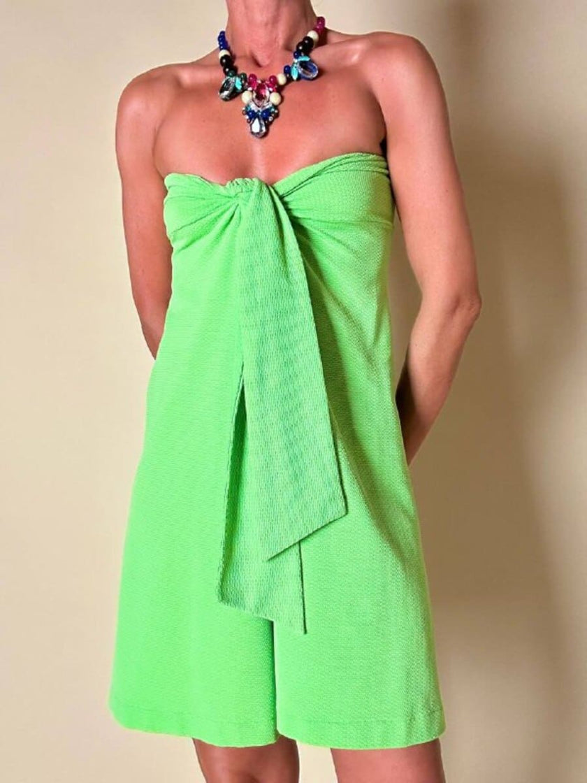 Abito pareo verde fluorescente “Yves Saint Laurent”