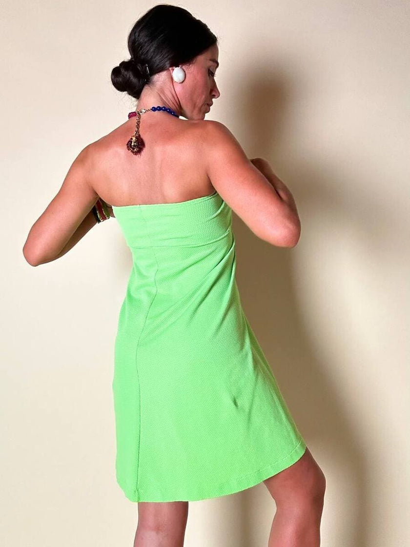 Abito pareo verde fluorescente “Yves Saint Laurent”