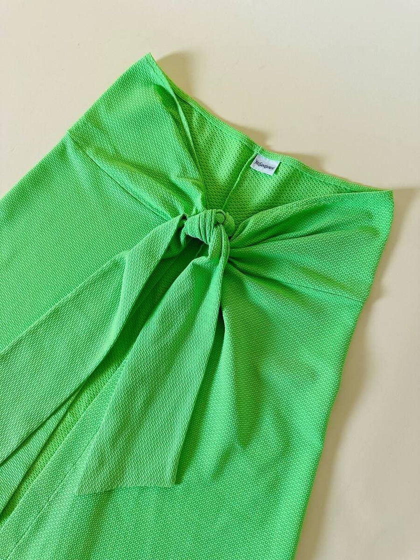 Abito pareo verde fluorescente “Yves Saint Laurent”