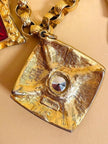 Parure oro con cristalli multicolor Carol Dauplaise