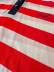 Polo a righe bianche e rosse “Yves Saint Laurent”