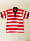 Polo a righe bianche e rosse “Yves Saint Laurent”