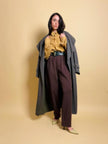 Maxi trench verde militare “Valentino raincoat”