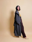 Maxi trench verde militare “Valentino raincoat”