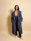 Maxi trench verde militare “Valentino raincoat”