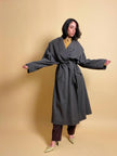 Maxi trench verde militare “Valentino raincoat”