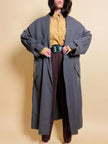 Maxi trench verde militare “Valentino raincoat”