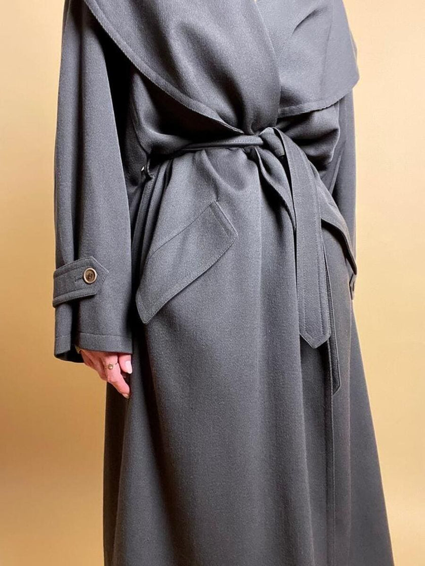 Maxi trench verde militare “Valentino raincoat”