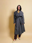 Maxi trench verde militare “Valentino raincoat”