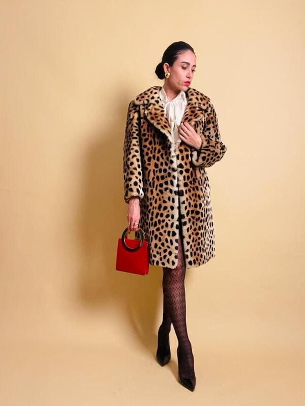 Schearling chic fantasia leopardo