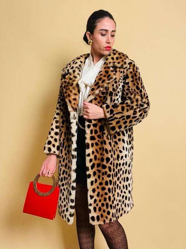 Schearling chic fantasia leopardo
