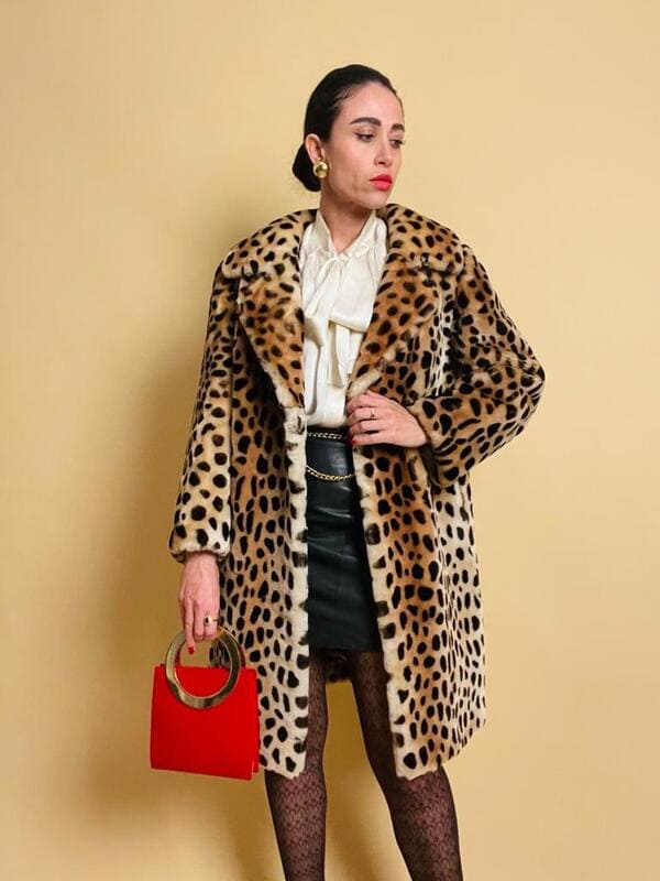 Schearling chic fantasia leopardo