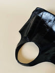 Shopping bag in vernice nera