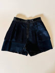 Leather short in vernice nera “Fendi”