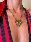 Spilla/Ciondolo a forma di cuore “Yves Saint Laurent”