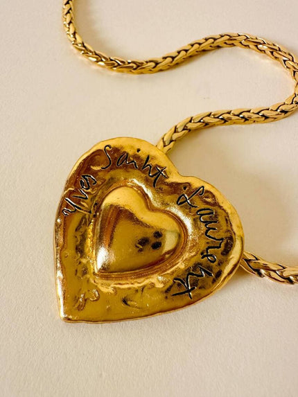 Spilla/Ciondolo a forma di cuore “Yves Saint Laurent”
