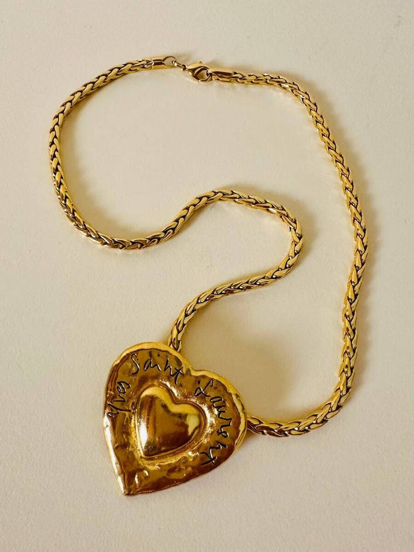 Spilla/Ciondolo a forma di cuore “Yves Saint Laurent”