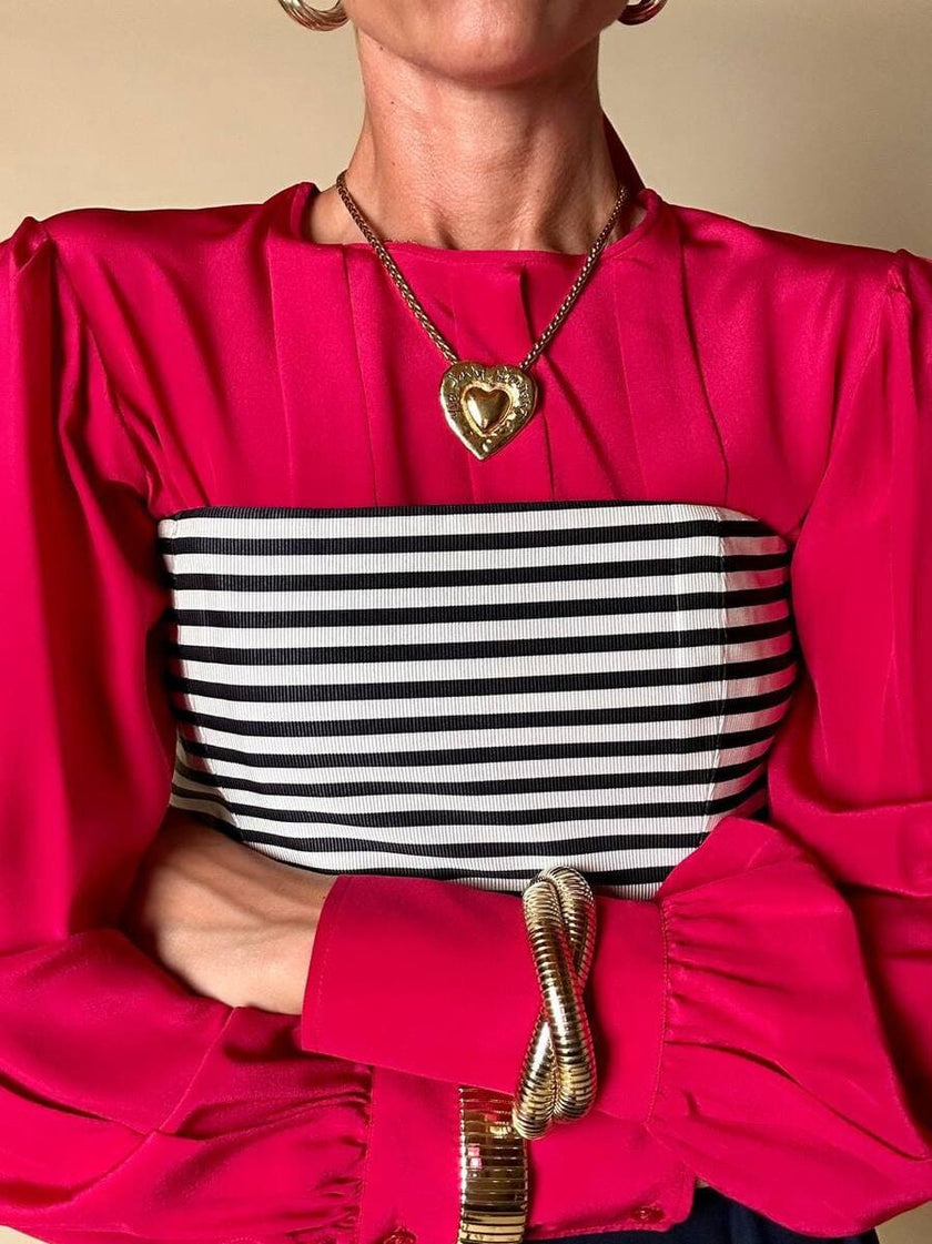 Spilla/Ciondolo a forma di cuore “Yves Saint Laurent”
