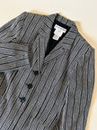Tailleur a righe bianche e nere “Yves Saint Laurent”