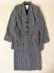 Tailleur a righe bianche e nere “Yves Saint Laurent”