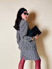 Tailleur a righe bianche e nere “Yves Saint Laurent”