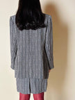 Tailleur a righe bianche e nere “Yves Saint Laurent”