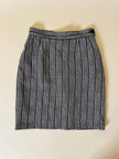 Tailleur a righe bianche e nere “Yves Saint Laurent”