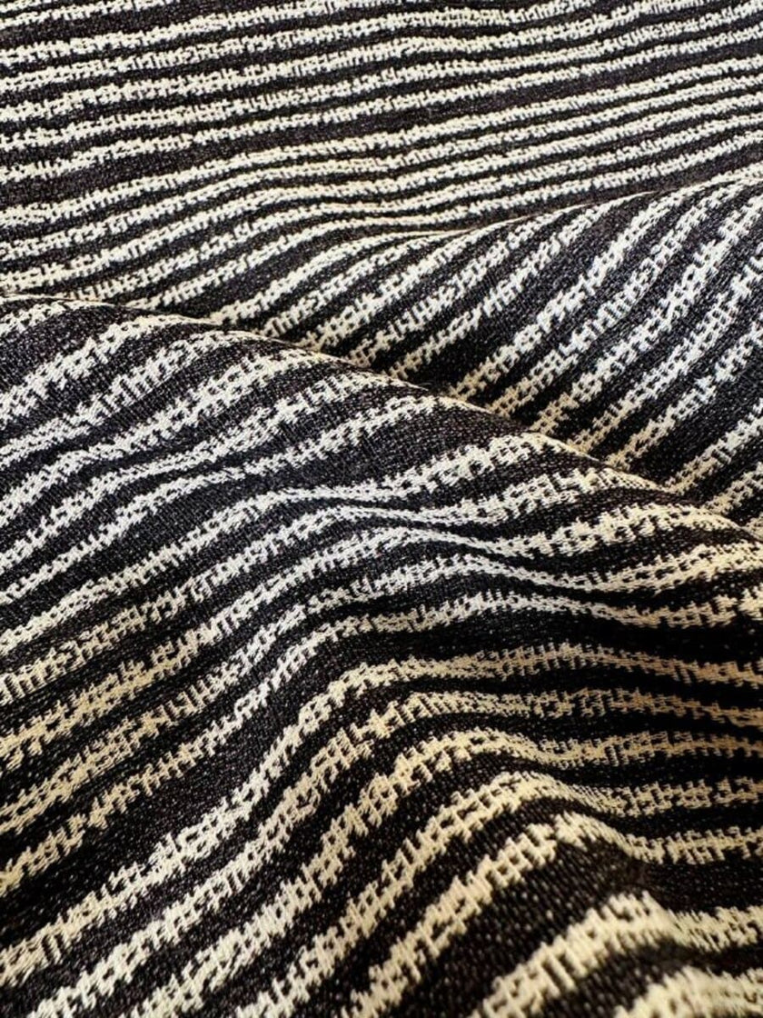 Tailleur a righe bianche e nere “Yves Saint Laurent”