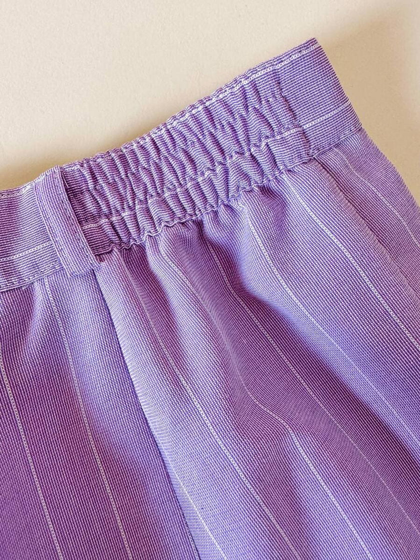 Tailleur giacca/pantalone lilla gessato “C.h.i.c.c.”