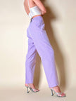 Tailleur giacca/pantalone lilla gessato “C.h.i.c.c.”