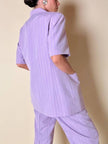 Tailleur giacca/pantalone lilla gessato “C.h.i.c.c.”