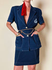 Tailleur in cotone blu “Fendi”