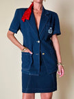 Tailleur in cotone blu “Fendi”